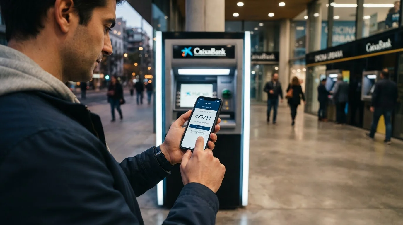 Código Halcash en smartphone y logo de método de pago