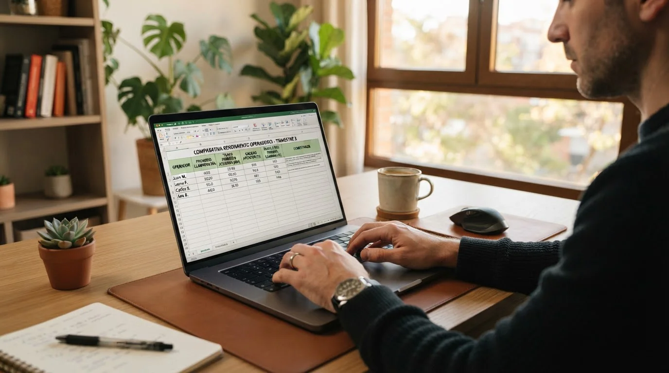 Tabla comparativa de operadores con tiempos de retiro ordenados por velocidad