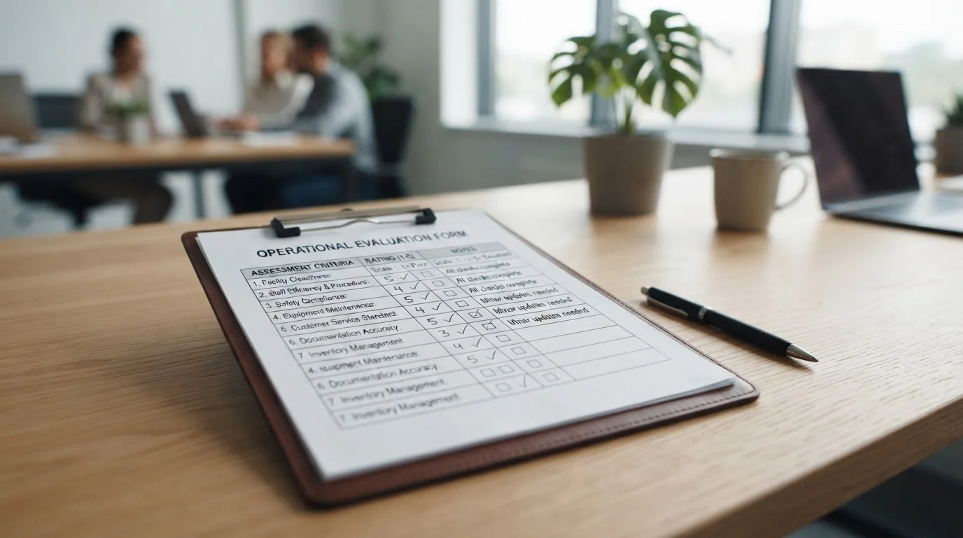 Checklist criterios evaluación casino offshore con elementos verificación