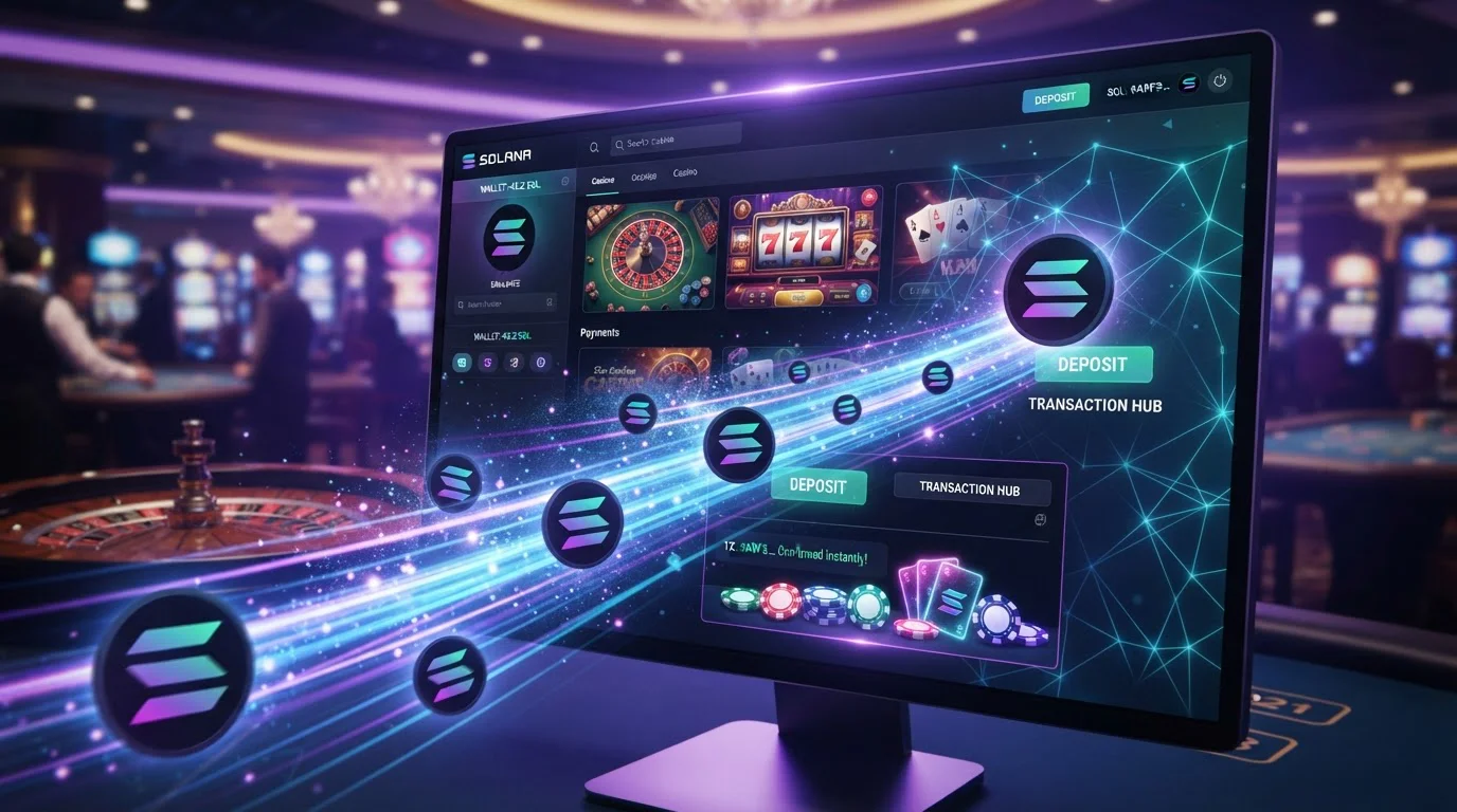 Transacciones rápidas con Solana en casinos online