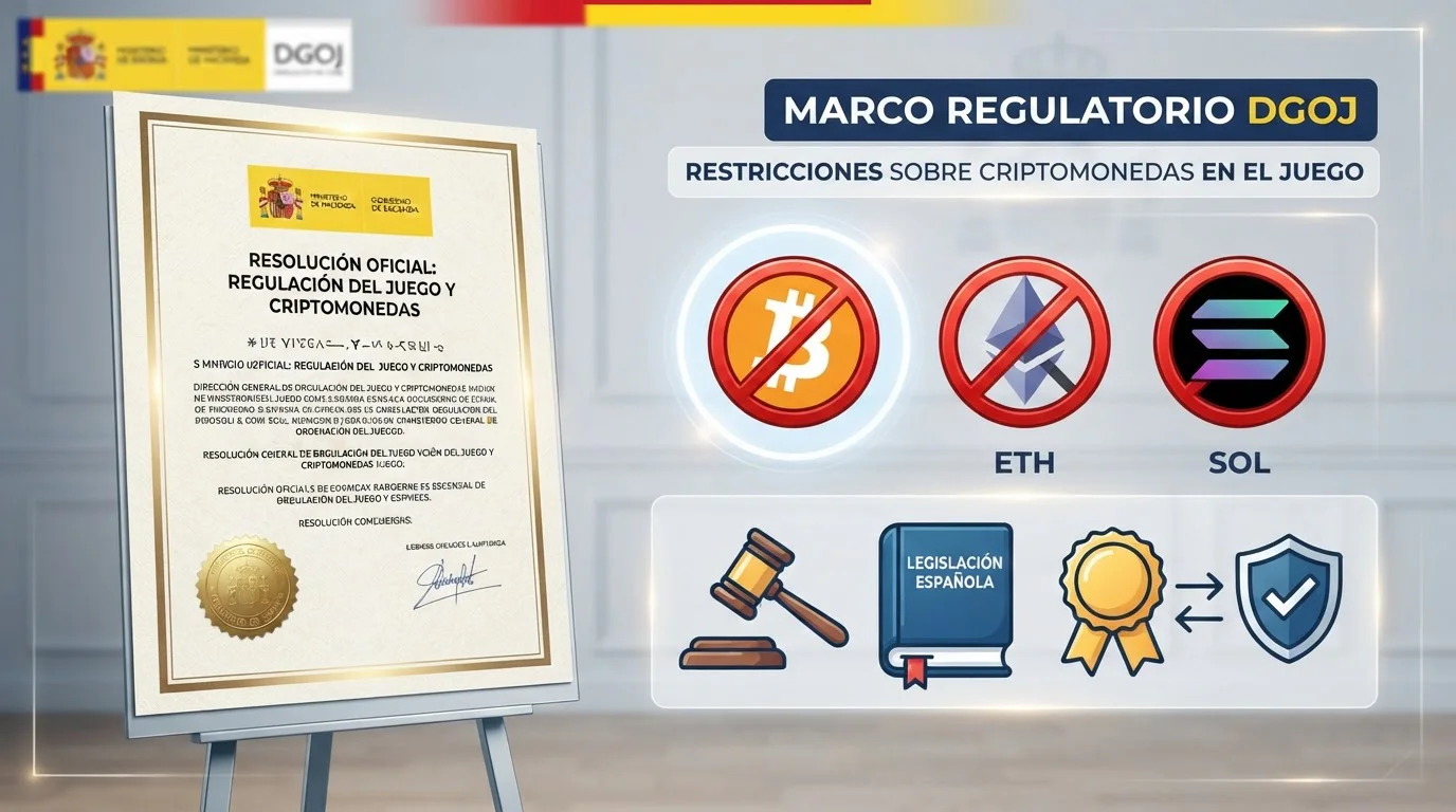 Regulación española DGOJ y criptomonedas en casinos